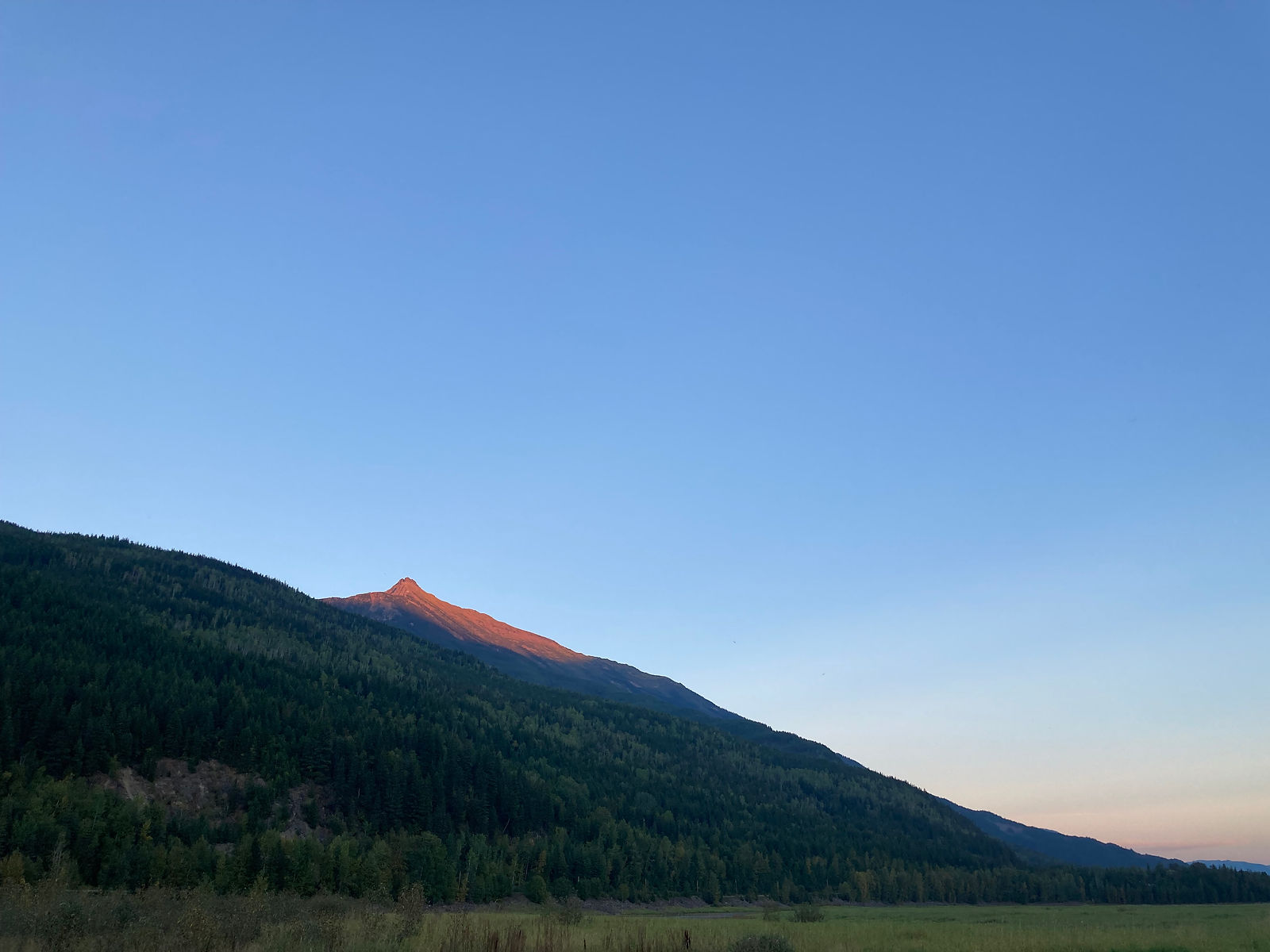 Mountain sunset