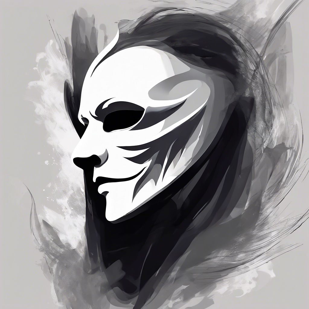 A man with a mask