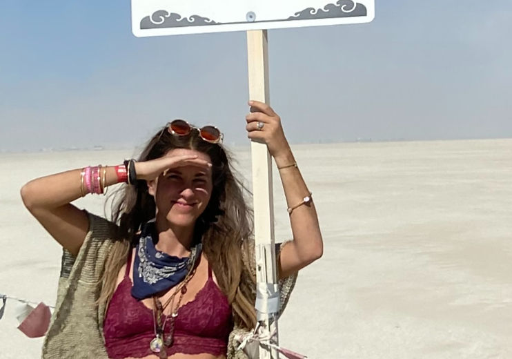 Woman at Burning Man