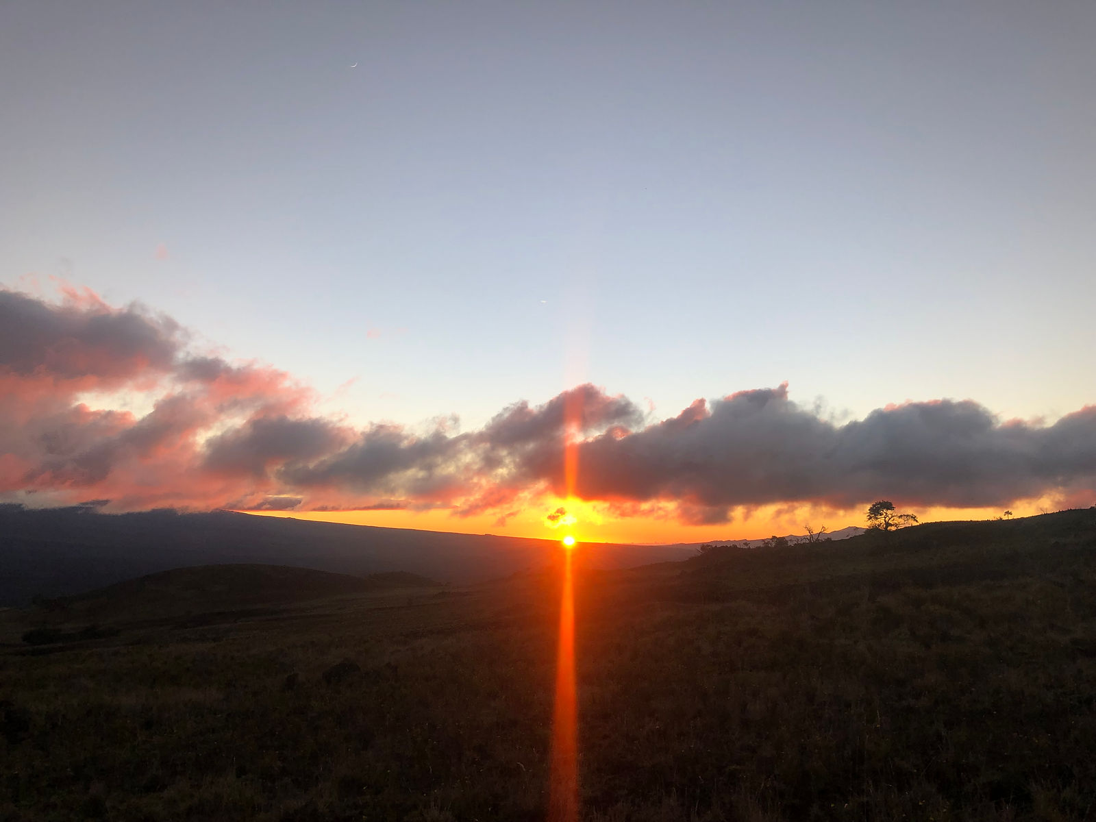 Sunset and clouds
