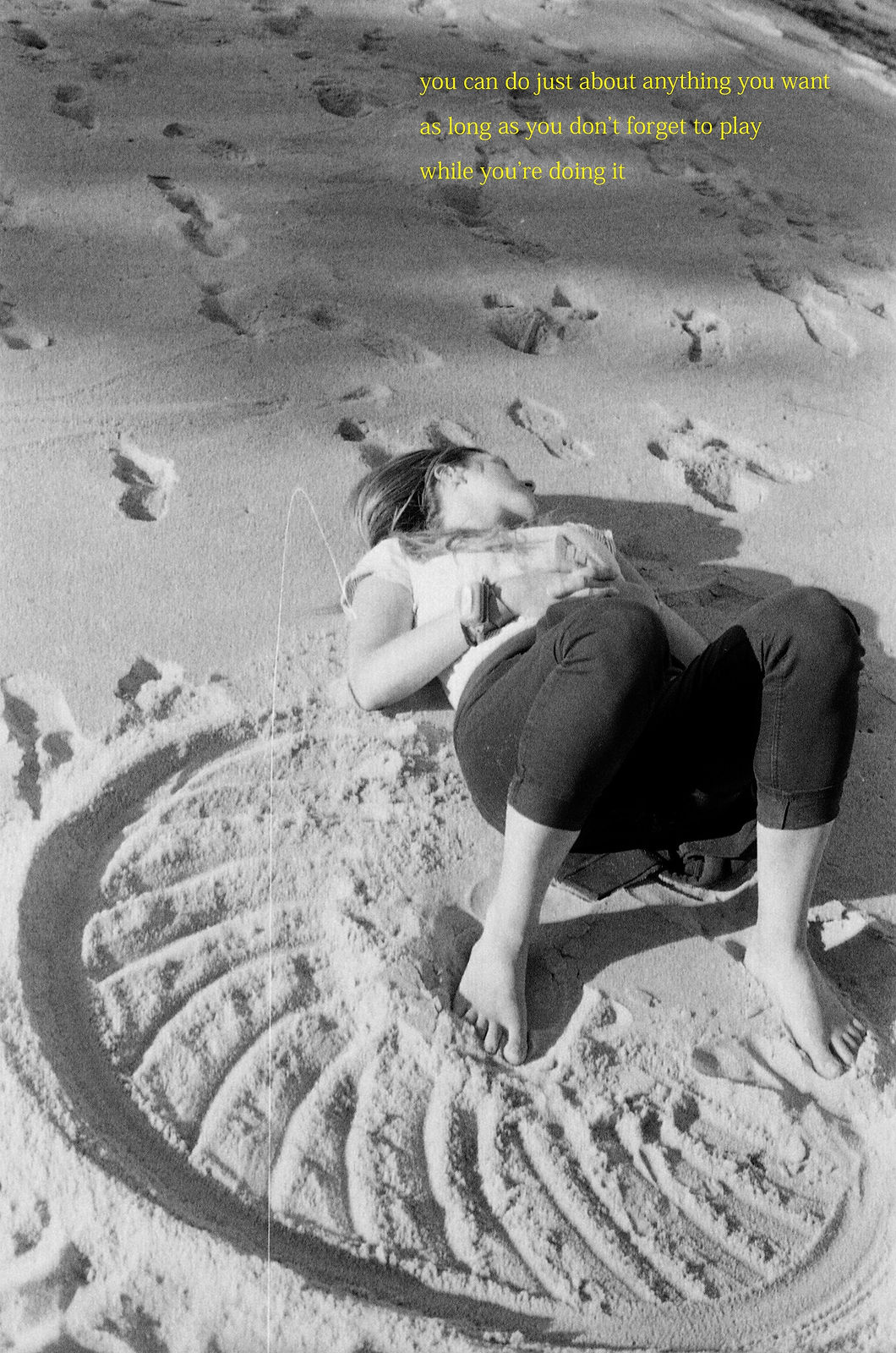 relaxing on the beach